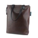 TVL011 choco lederen shopper