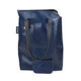 TVL011 petrol blauw shopper - Afbeelding 2