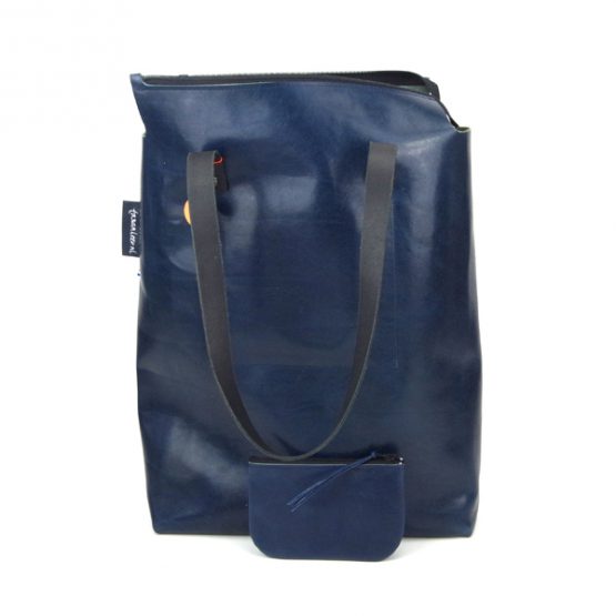 TVL011 petrol blauw shopper - Afbeelding 2